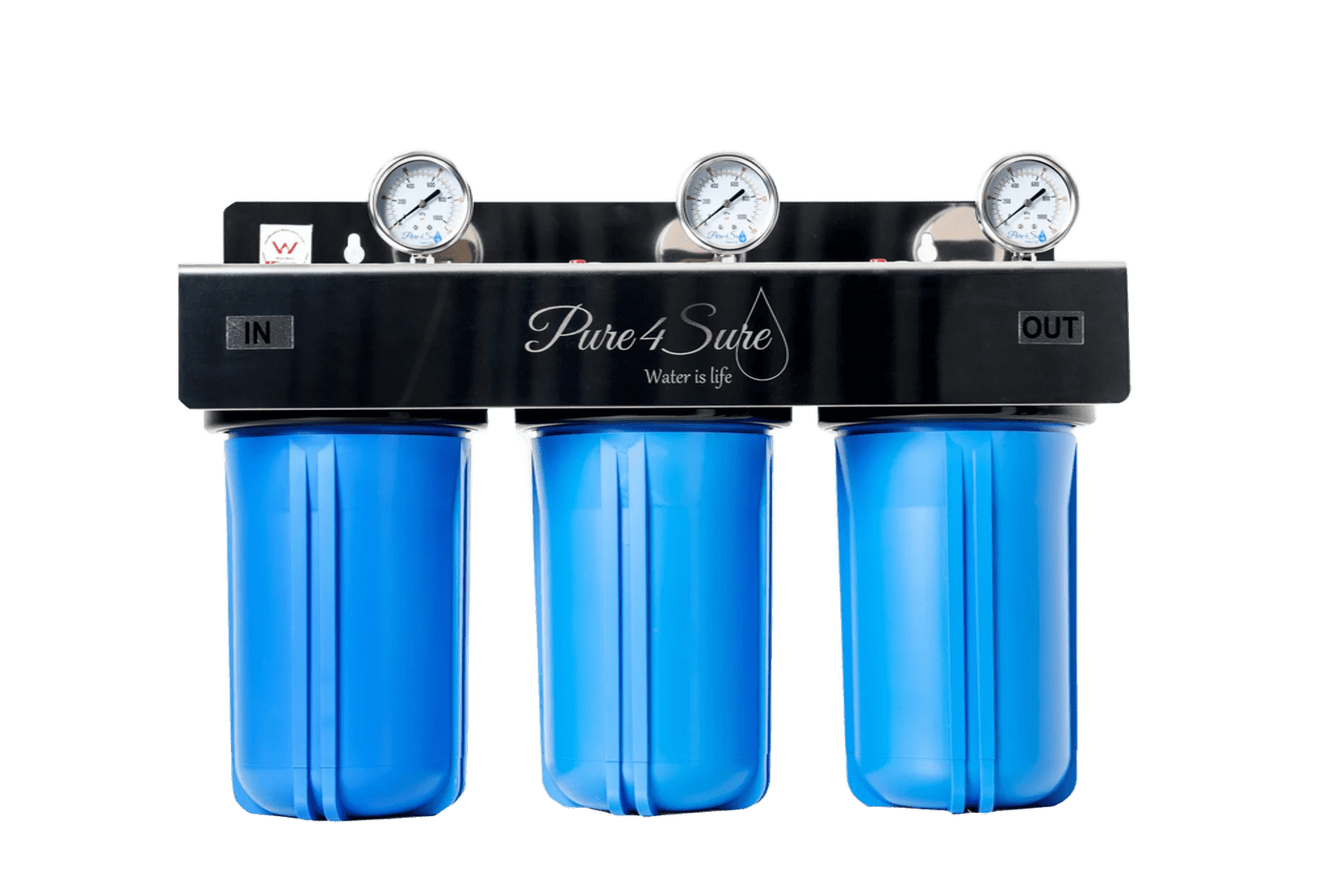 4 Stage Whole House Water Filtration System - 10 inch x 4.5 inch