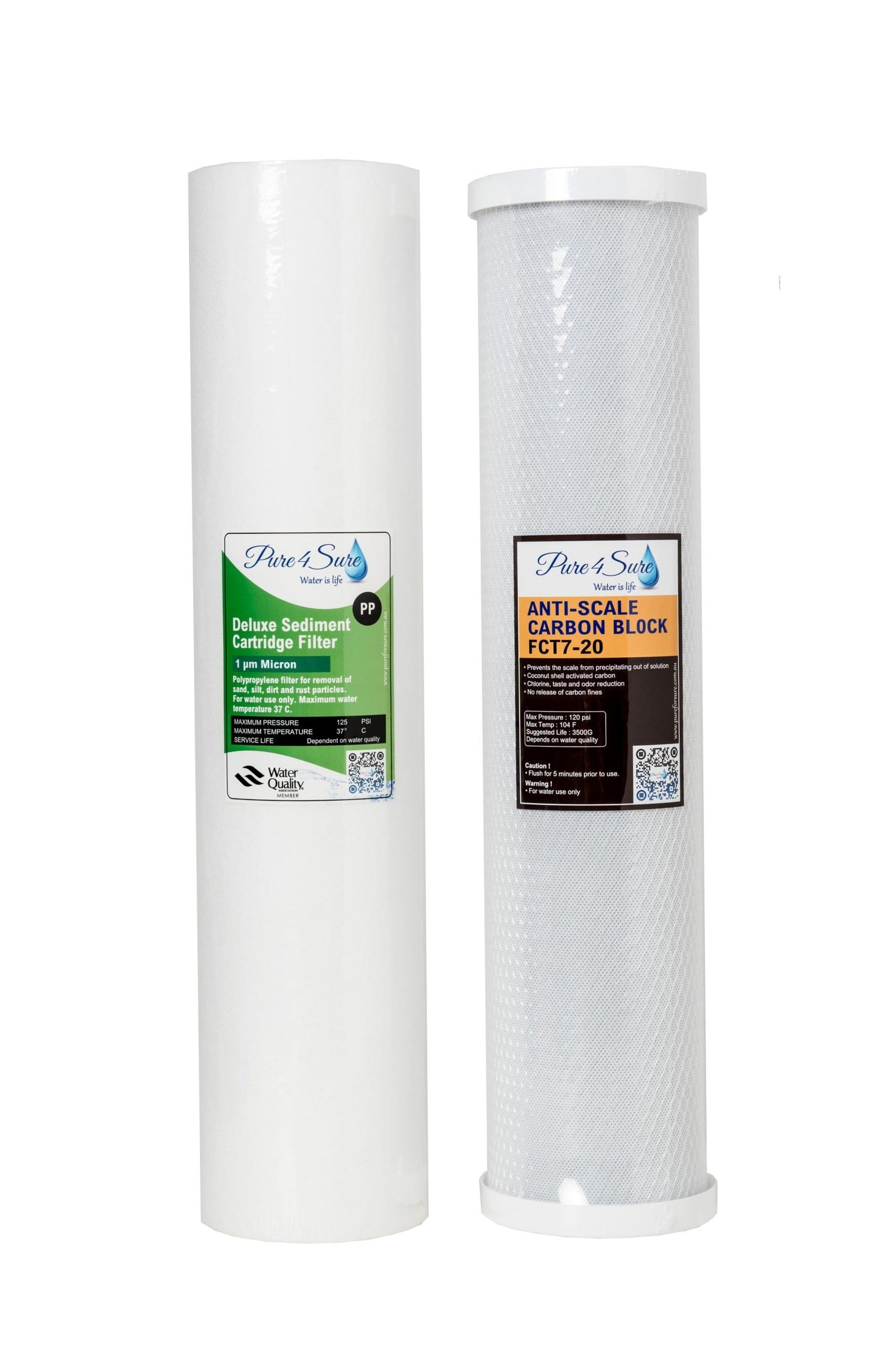 Cartridges for Whole House Water Filtration System - 20 inch x 4.5 inch - Image 2
